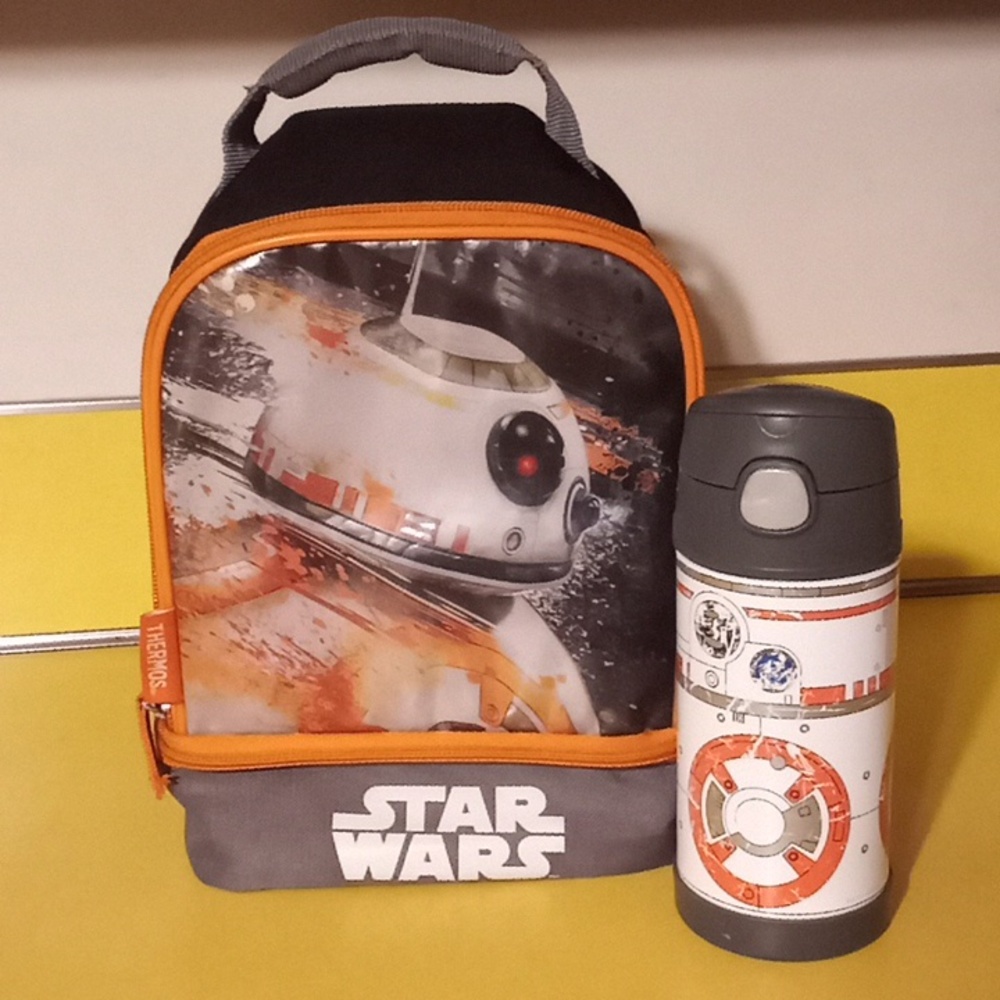 Thermos Brand Star Wars BB-8 Insulated  Lunch Bag and Water Bottle